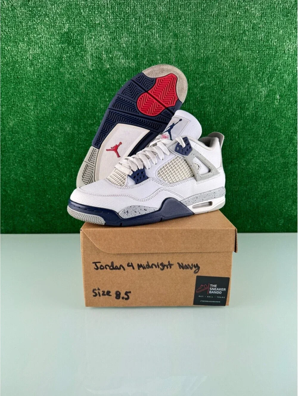 Size 8.5 - Jordan 4 Retro Mid Midnight Navy